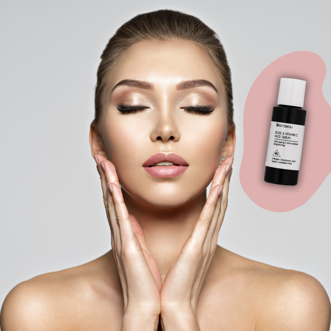 Hydrating Anti-Wrinkle Face Serum with Rose Water & Vitamin C | Glow-Boosting & Anti-Aging Formula