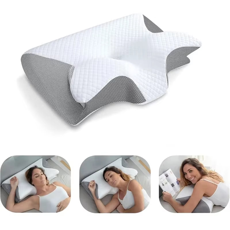 Ergonomic Memory Foam Cervical Pillow | Orthopedic Neck Support for Pain Relief & Better Sleep